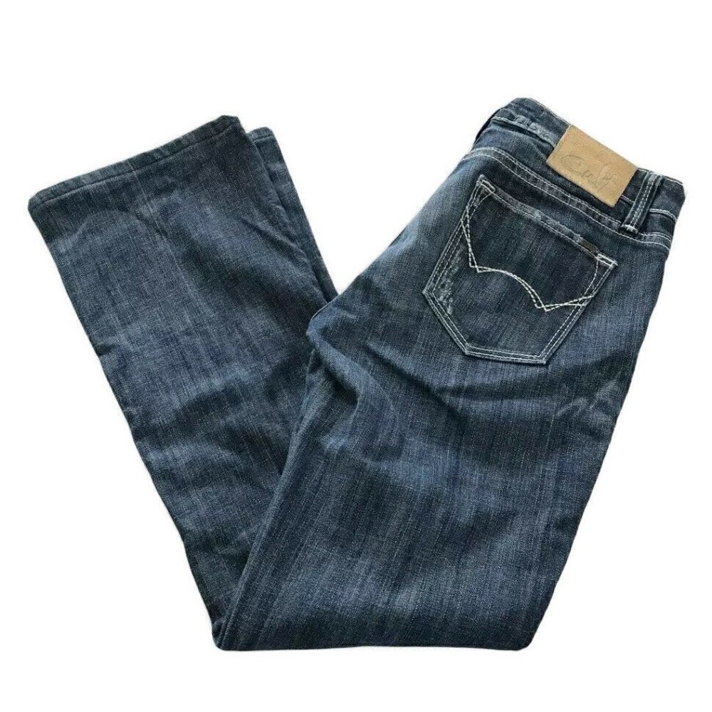 Cult Of Individuality Women's Sz 29 Straight Leg Distressed Blue Jeans